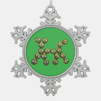 ​🐶 Authentic Chang Beer Cap Dog Schneeflocken Zinn-Ornament