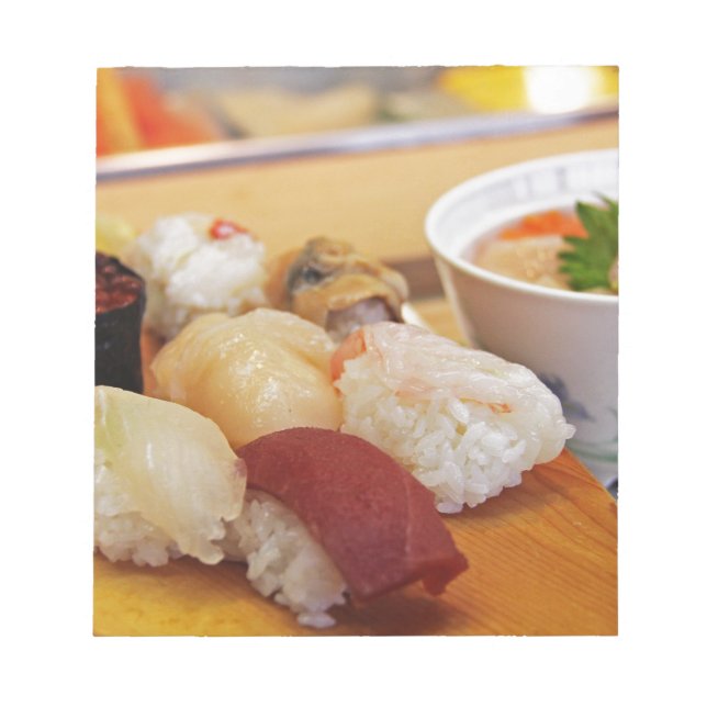 Authentic Sushi Sashimi Notizblock (Vorderseite)