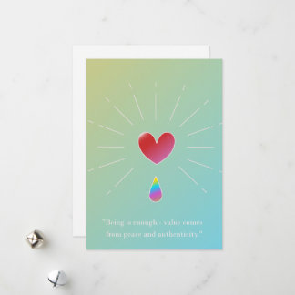 Authenticity Attracts, Inspirational Greeting card Feiertagskarte