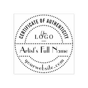 Authentische Briefmarke für Original Kunstgalerie Gummistempel