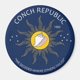 Authentische Conch Republic AVOID-FAKE Magnet