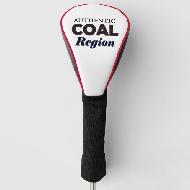 Authentische Kohleregion Golf Headcover (Vorderseite)