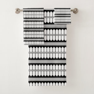 Authentische Kunst-Dekozwanziger jahre Art Badhandtuch Set
