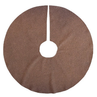 Authentische Ledertextur, echter Hintergrund. Polyester Weihnachtsbaumdecke