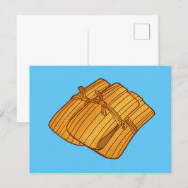 Authentische mexikanische Saison Tamales Postkarte
