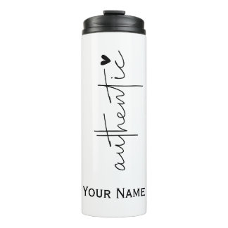 Authentische, moderne, einfache Typografie Thermosbecher