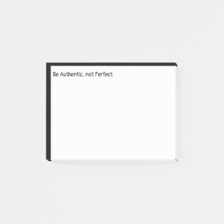 Authentische, nicht perfekte Inspirationsmotivatio Post-it Klebezettel