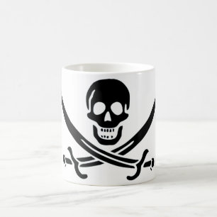 Authentische Piraten-Flagge des Jacks Rackam Kaffeetasse