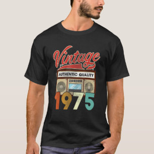 Authentische Qualitätsradio-Vintage 1975 47. Gebur T-Shirt