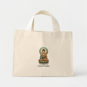 Authentische Sukiti Budh Ancient Art - Dhamma Tote Mini Stoffbeutel