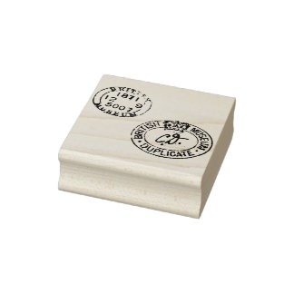 Authentische Vintage Museumssäle mit Kronen und Da Gummistempel