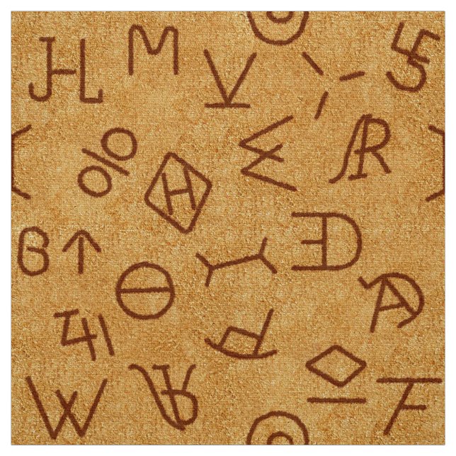 Authentische Wild-West-Rindermarken Stoff (Muster)