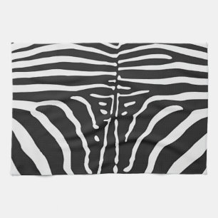 Authentische Zebra-Skin-Printwerbung - Schwarz-wei Handtuch