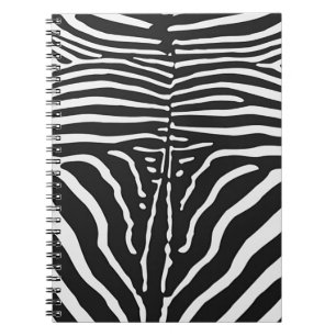 Authentische Zebra-Skin-Printwerbung - Schwarz-wei Notizblock