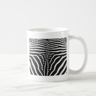 Authentische Zebra-Skin-Printwerbung - Schwarz-wei Tasse