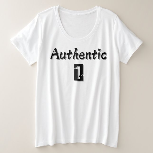 Authentischer 1 T - Shirt (Design vorne)