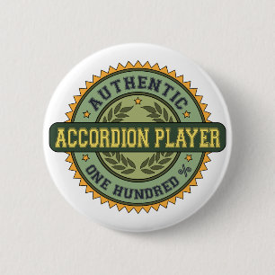 Authentischer Akkordeon-Spieler Button