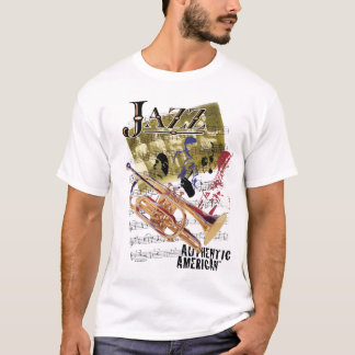 Authentischer amerikanischer Jazz-Kunst-T - Shirt
