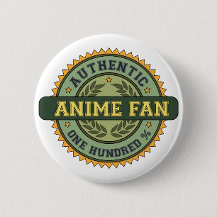 Authentischer Anime-Fan Button