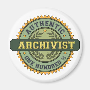 Authentischer Archivar Magnet