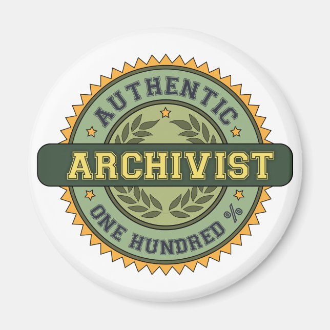 Authentischer Archivist Magnet (Vorne)