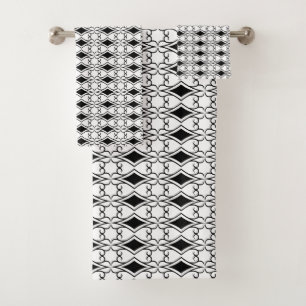 Authentischer Art Deco Stil der 20er Jahre Badhandtuch Set