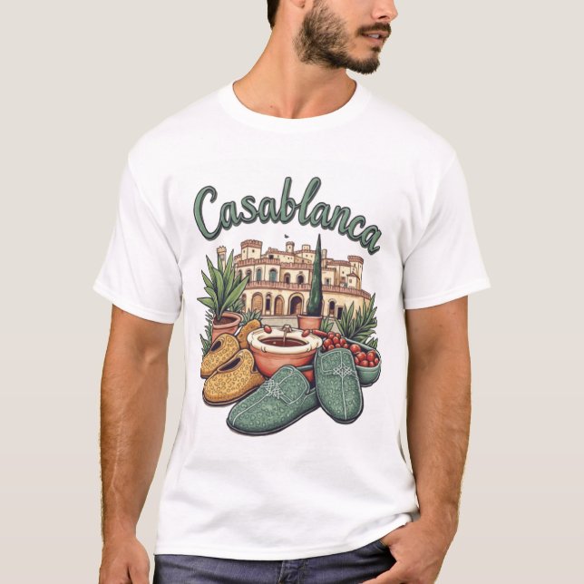 Authentischer Casablanca T - Shirt - Marokkanische (Vorderseite)