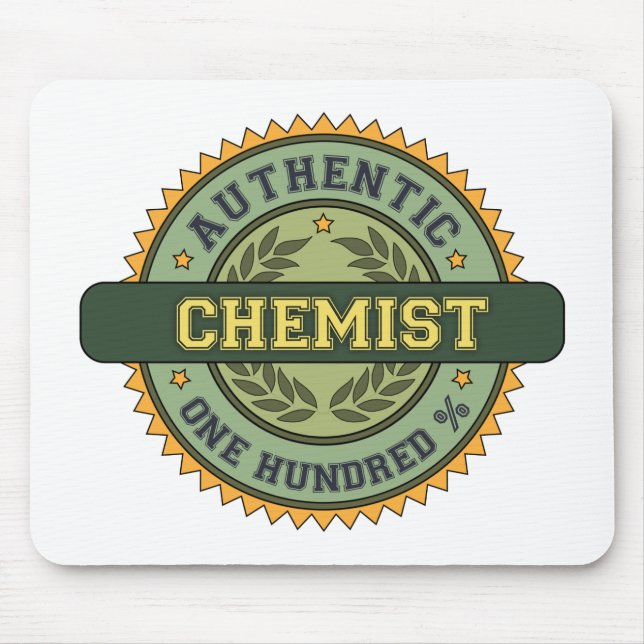 Authentischer Chemiker Mousepad (Vorne)