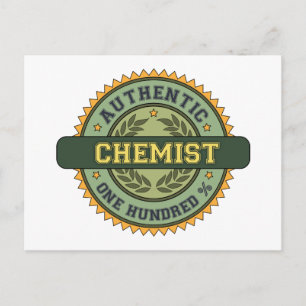 Authentischer Chemist Postkarte