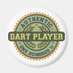 Authentischer Dart Player Magnet