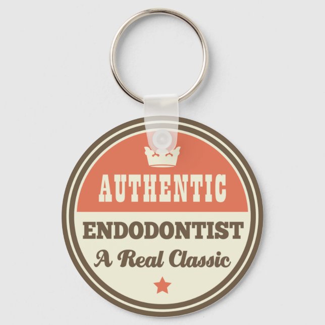 Authentischer Endodontist ein echter Klassiker Schlüsselanhänger (Vorderseite)