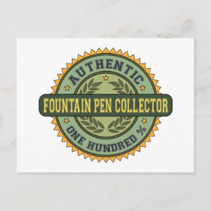 Authentischer Fountain Pen Collector Postkarte