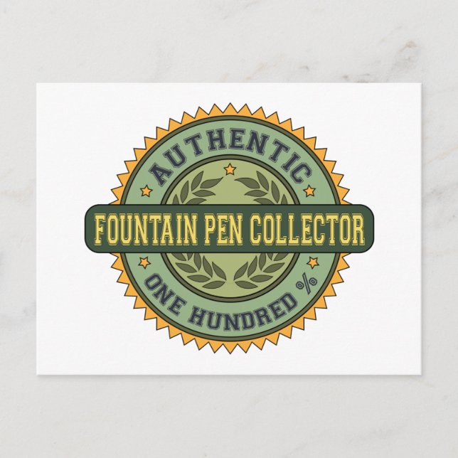 Authentischer Fountain Pen Collector Postkarte (Vorderseite)