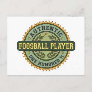 Authentischer Fußballspieler Postkarte