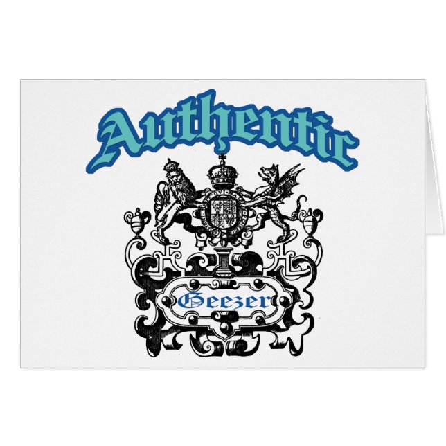 Authentischer Geezer (Vorderseite (Horizontal))