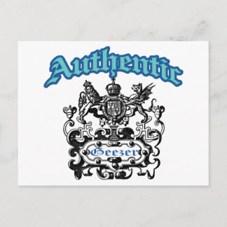 Authentischer Geezer Postkarte