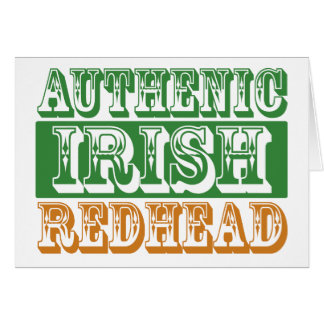 Authentischer irischer Redhead
