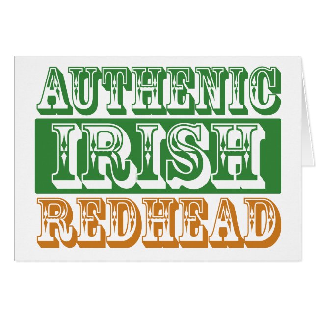 Authentischer irischer Redhead (Vorderseite (Horizontal))