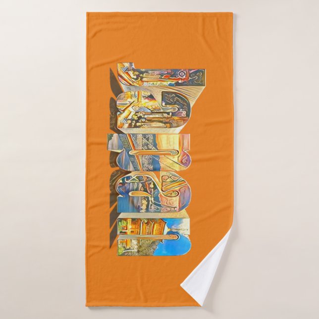 Authentischer japanischer Retro-Vintager Stil Badehandtuch (Badehandtuch)