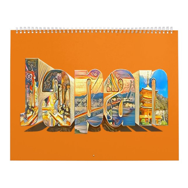 Authentischer japanischer Retro-Vintager Stil Kalender (Titelbild)