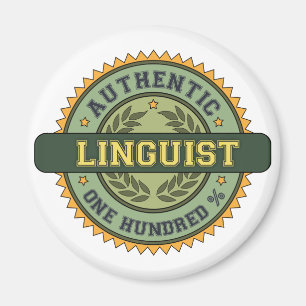 Authentischer Linguist Magnet
