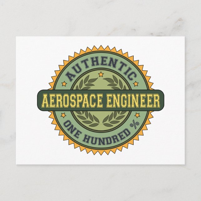 Authentischer Luftfahrtingenieur Postkarte (Vorderseite)