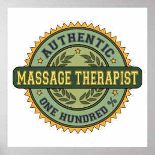 Authentischer Massagetherapeut Poster