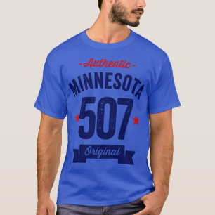 Authentischer Minnesota 507 Bereichscode T-Shirt