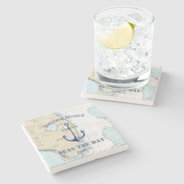 Authentischer Name des Schiffes Steinuntersetzer (Seitenansicht)