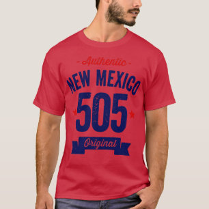 Authentischer New Mexico 505 Area Code T-Shirt