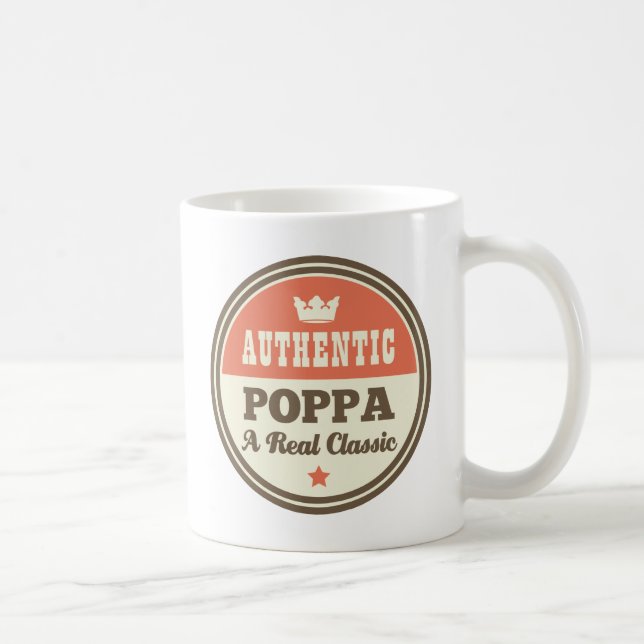 Authentischer Pappa ein wirklicher Klassiker Tasse (Rechts)