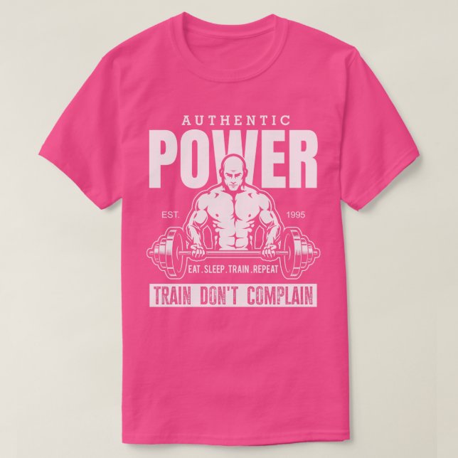 Authentischer Power T-Shirt (Design vorne)