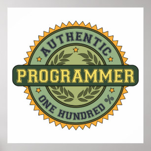 Authentischer Programmierer Poster