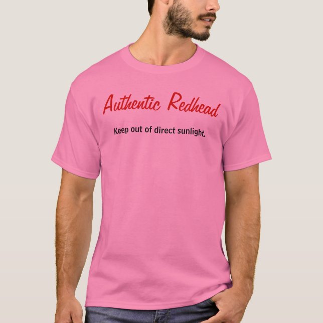 Authentischer Redhead T-Shirt (Vorderseite)